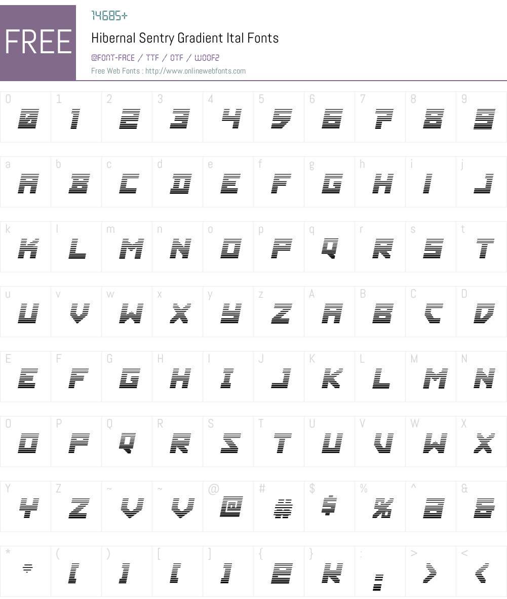 Hibernal Sentry Gradient Ital 1.0; 2024 Fonts Free Download ...