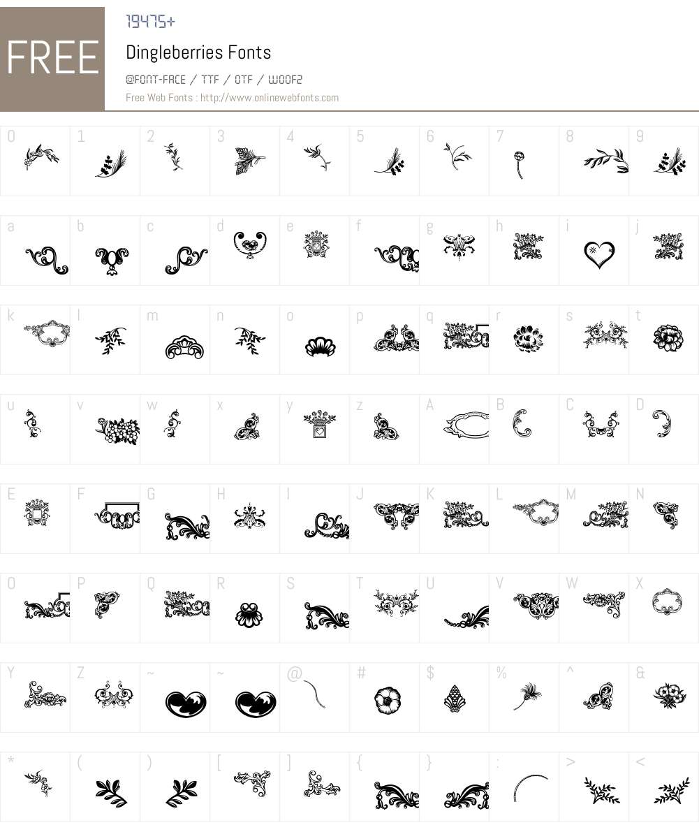 Dingleberries Font Screenshots