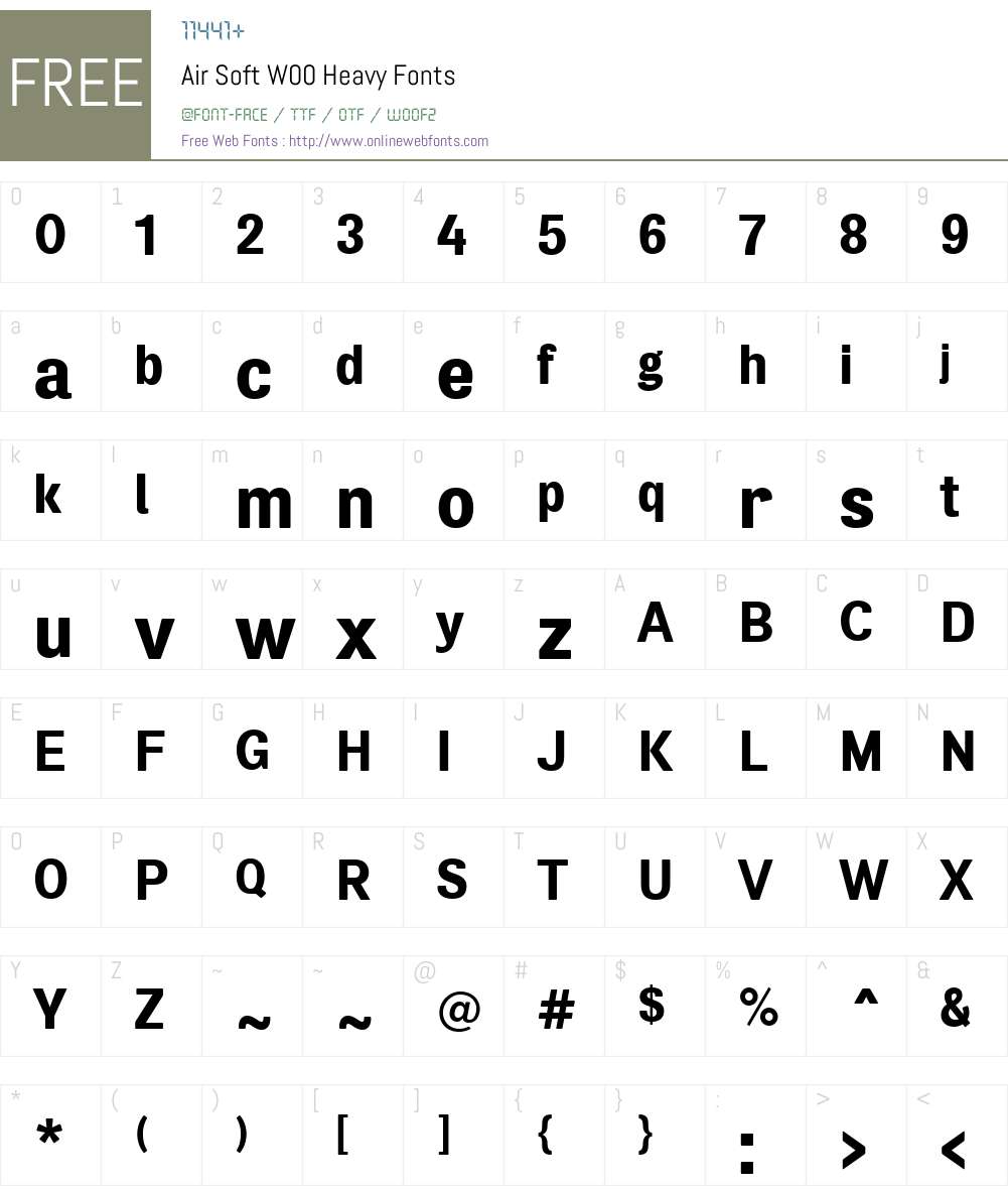 AirSoftW00-Heavy Font Screenshots
