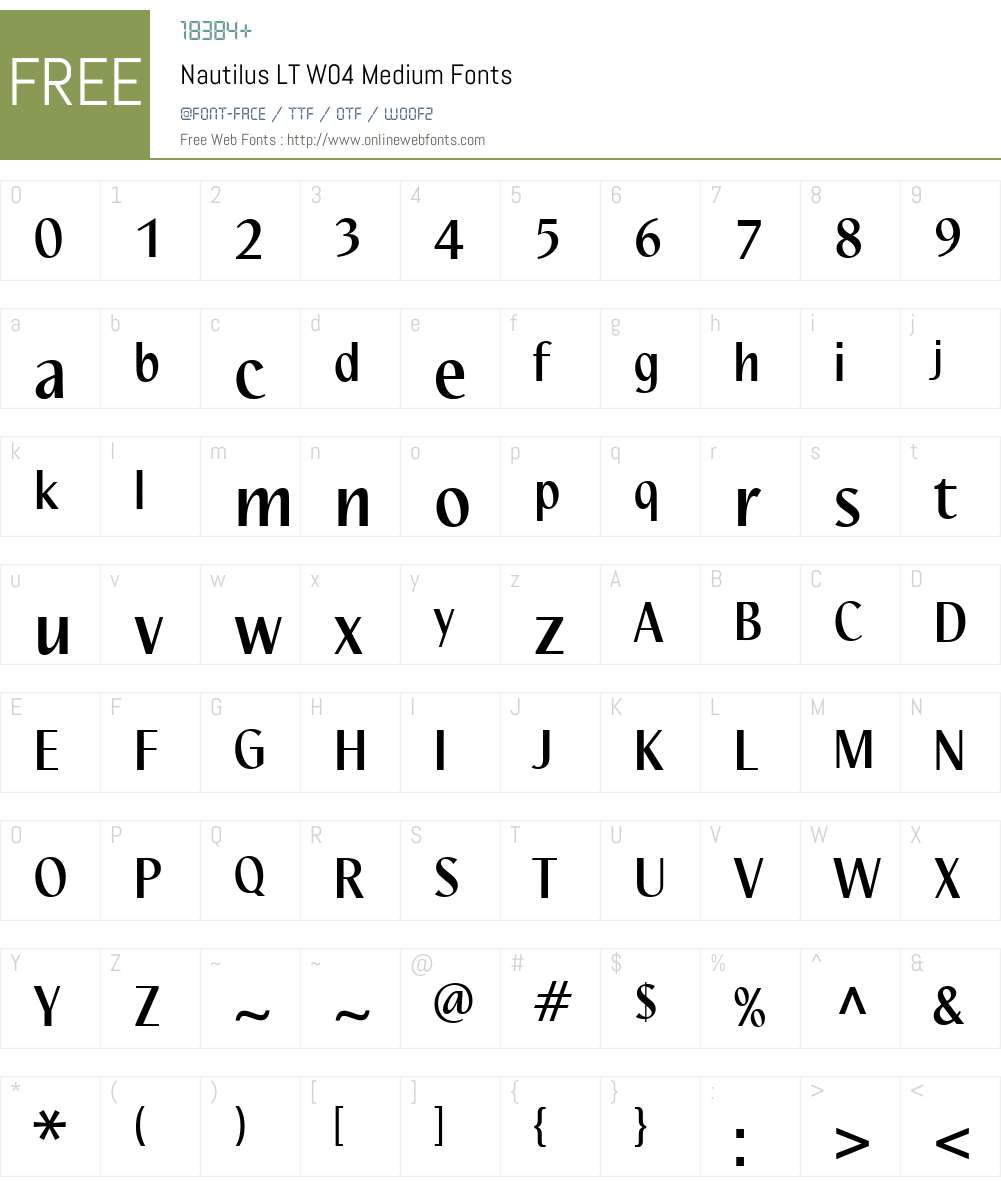 Linotype Nautilus Font Screenshots