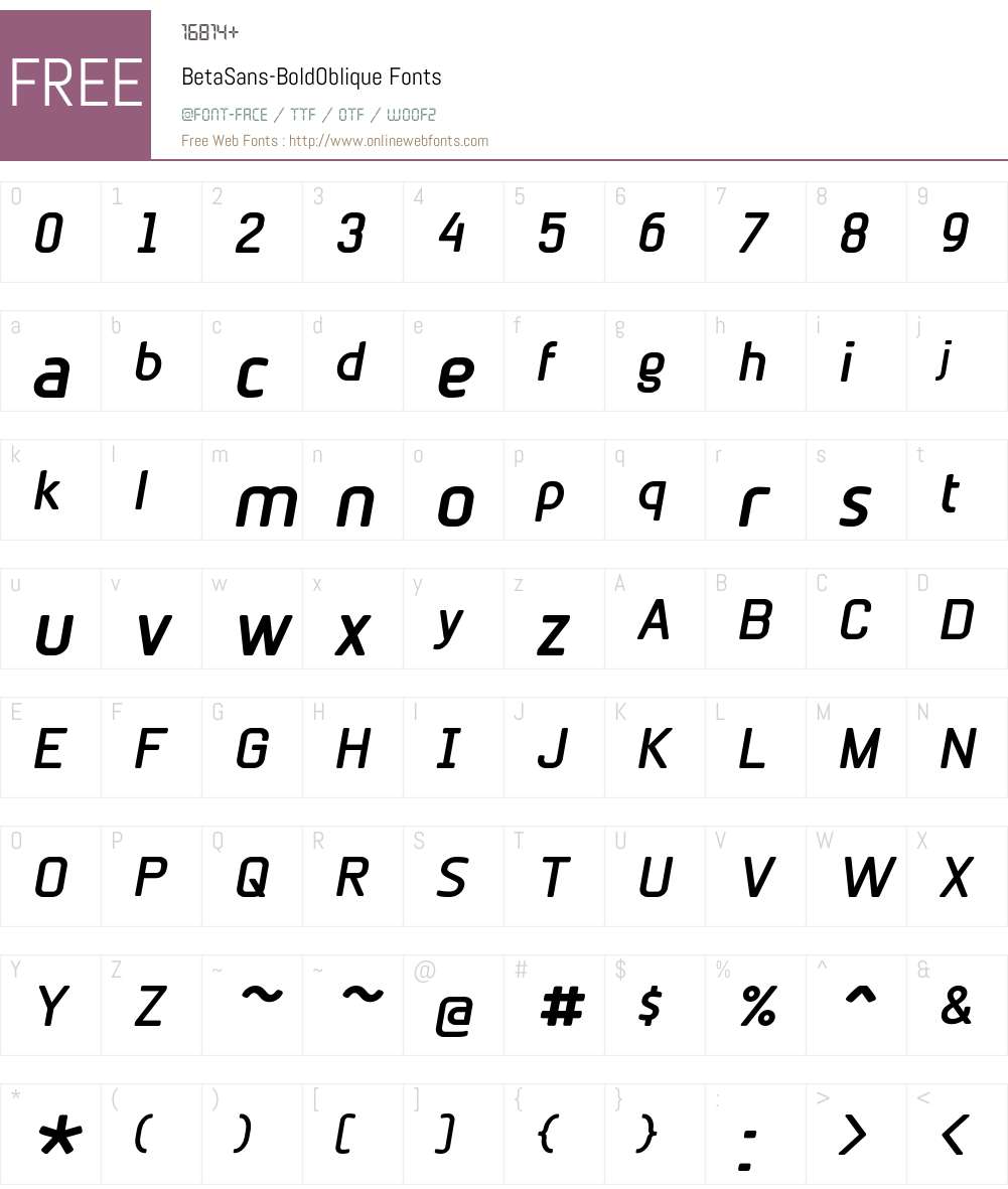 BetaSans Font Screenshots