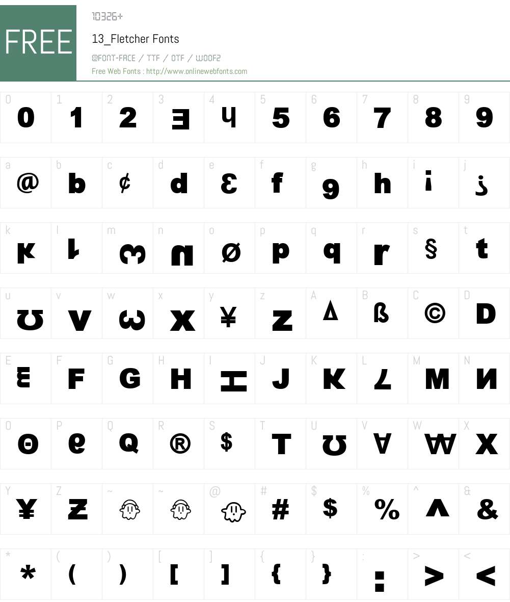 13_Fletcher Font Screenshots