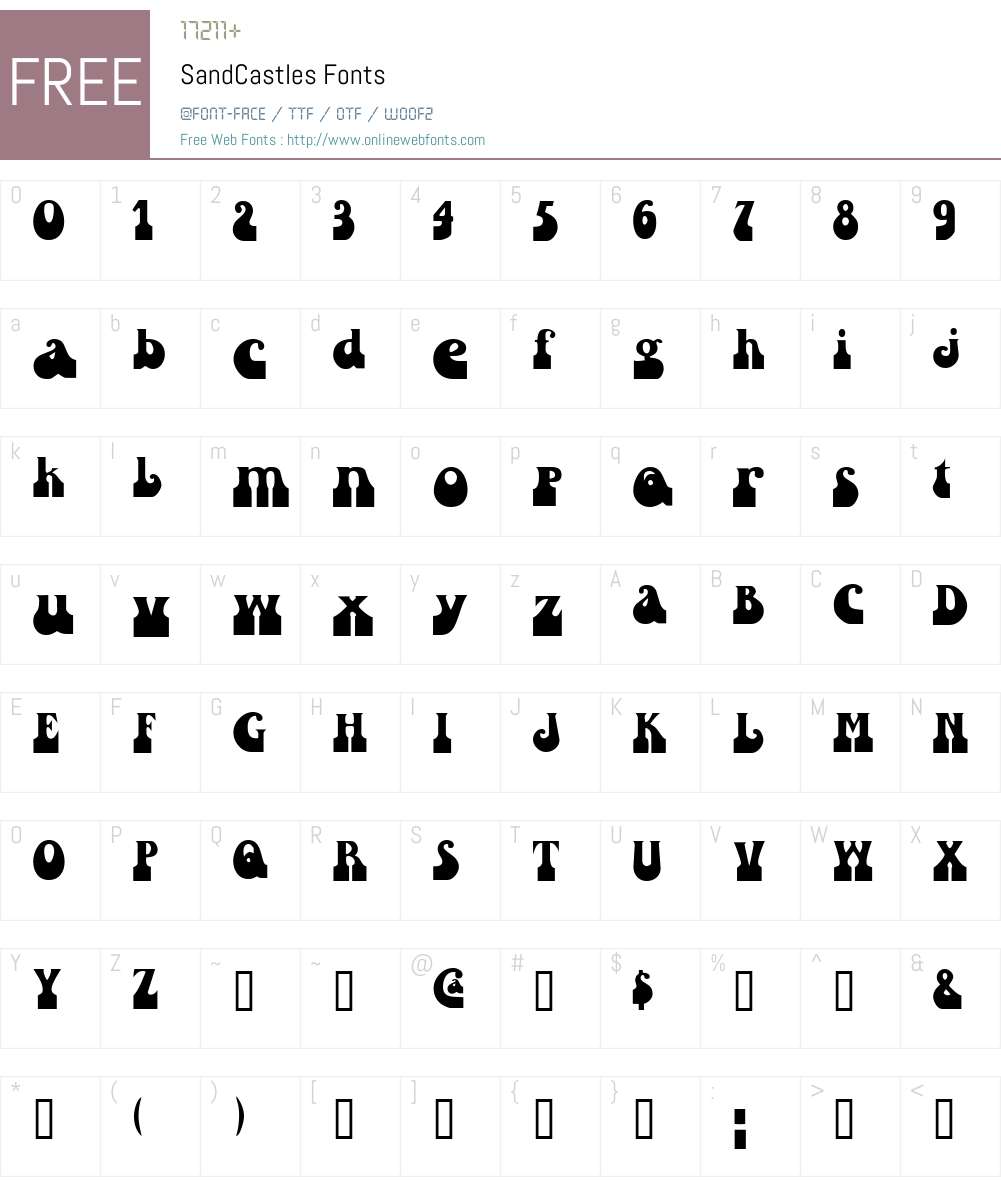 SandCastles Font Screenshots