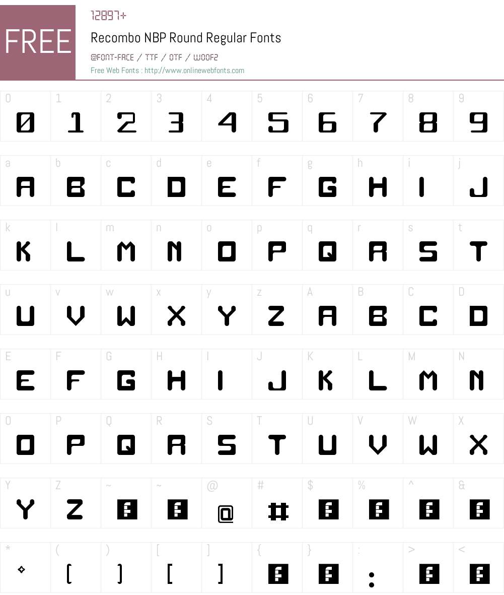 Recombo NBP Round Font Screenshots