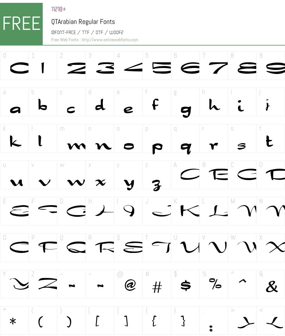 QTArabian Font Screenshots