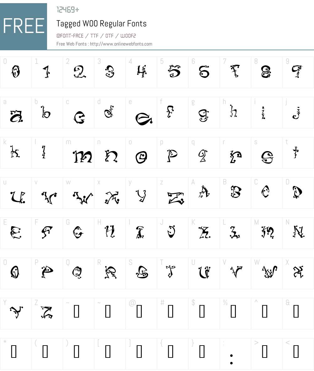 Tagged Font Screenshots