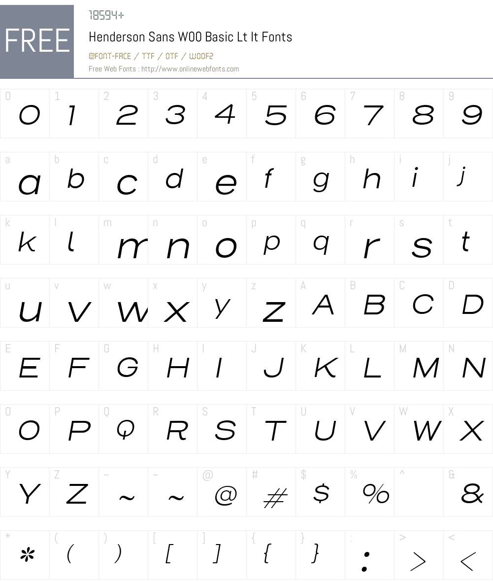 Henderson Sans Font Screenshots