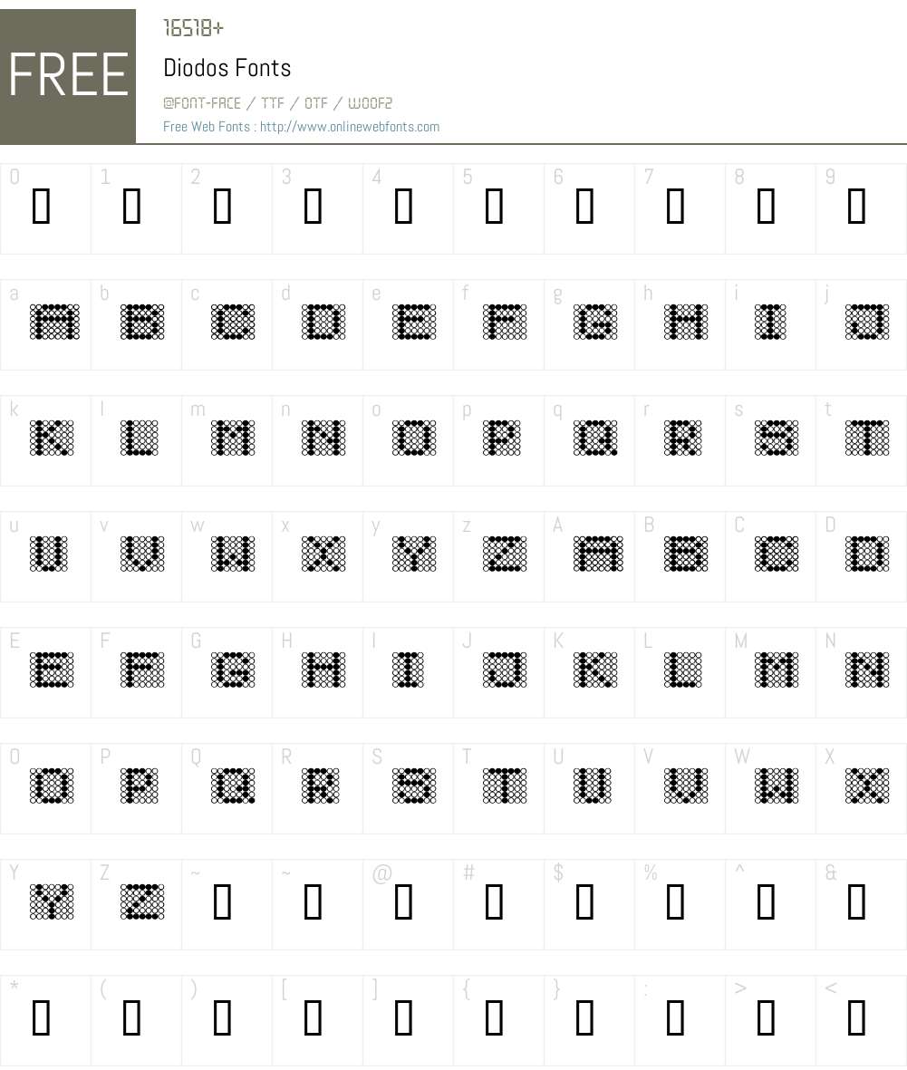 Diodos Font Screenshots