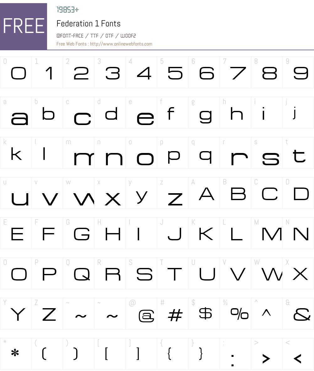Federation 1 Altsys Metamorphosis:8/22/94 Fonts Free Download ...