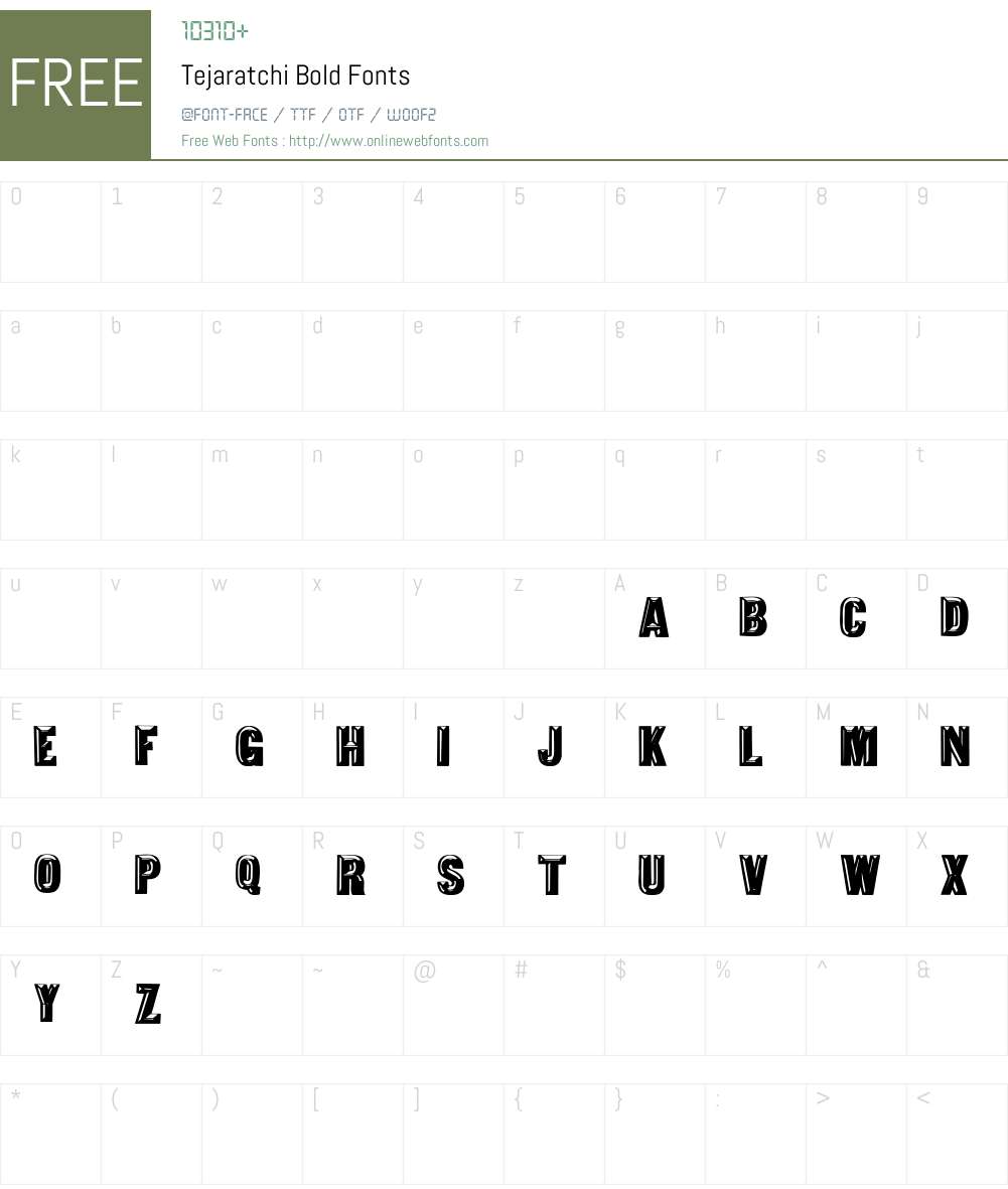 Tejaratchi bold Font Screenshots