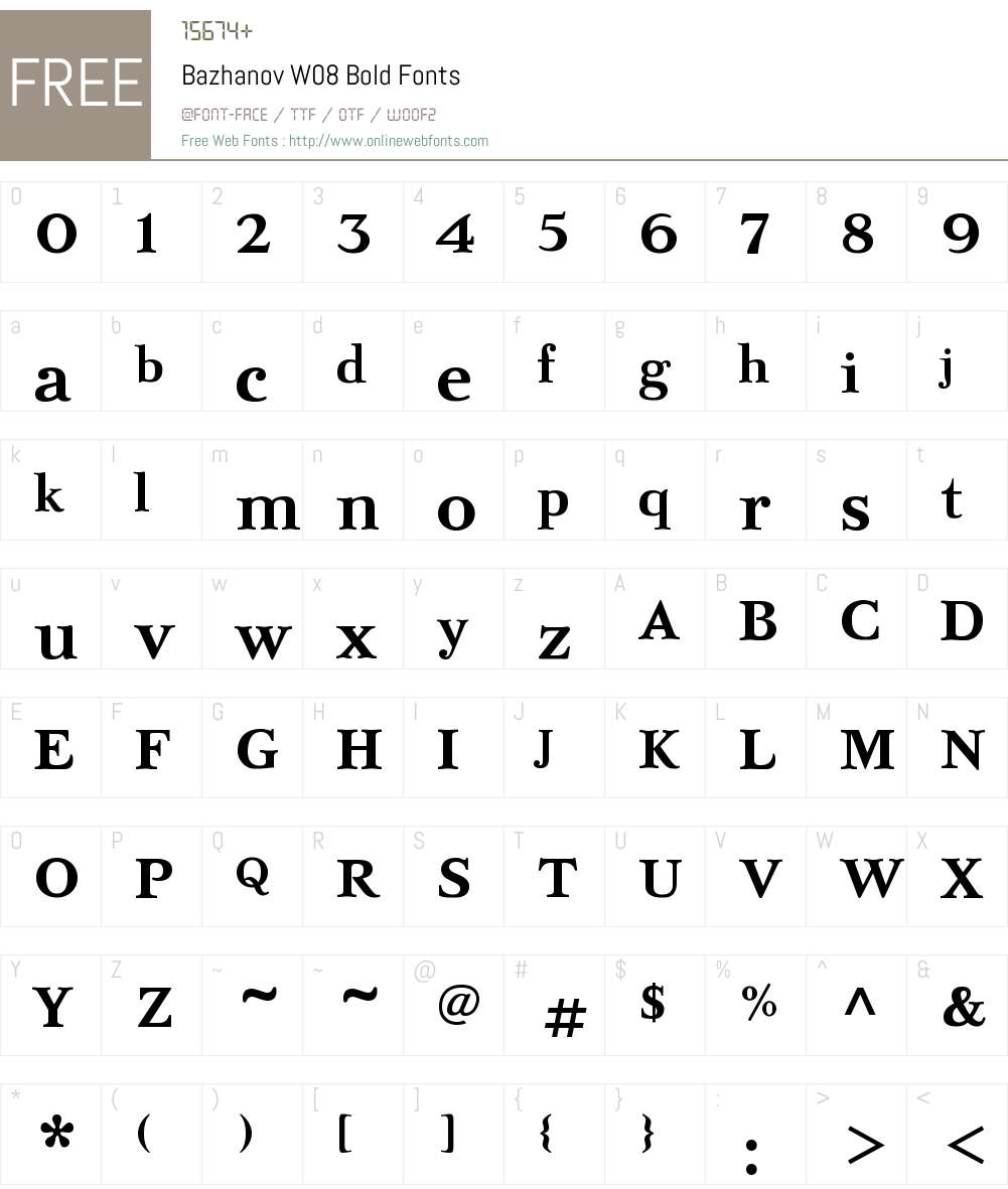 Bardi Font Screenshots