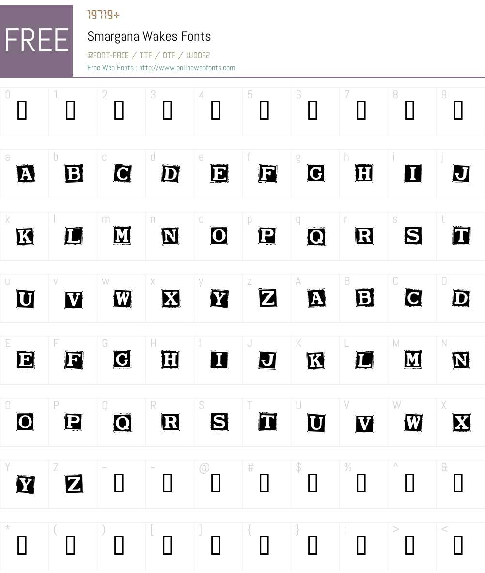 Smargana Font Screenshots
