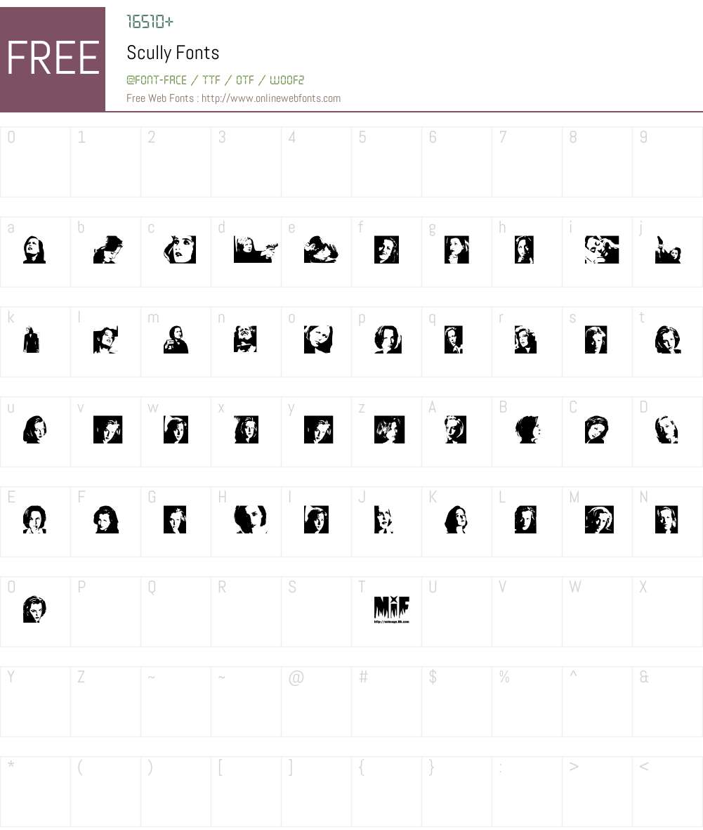 Scully Font Screenshots