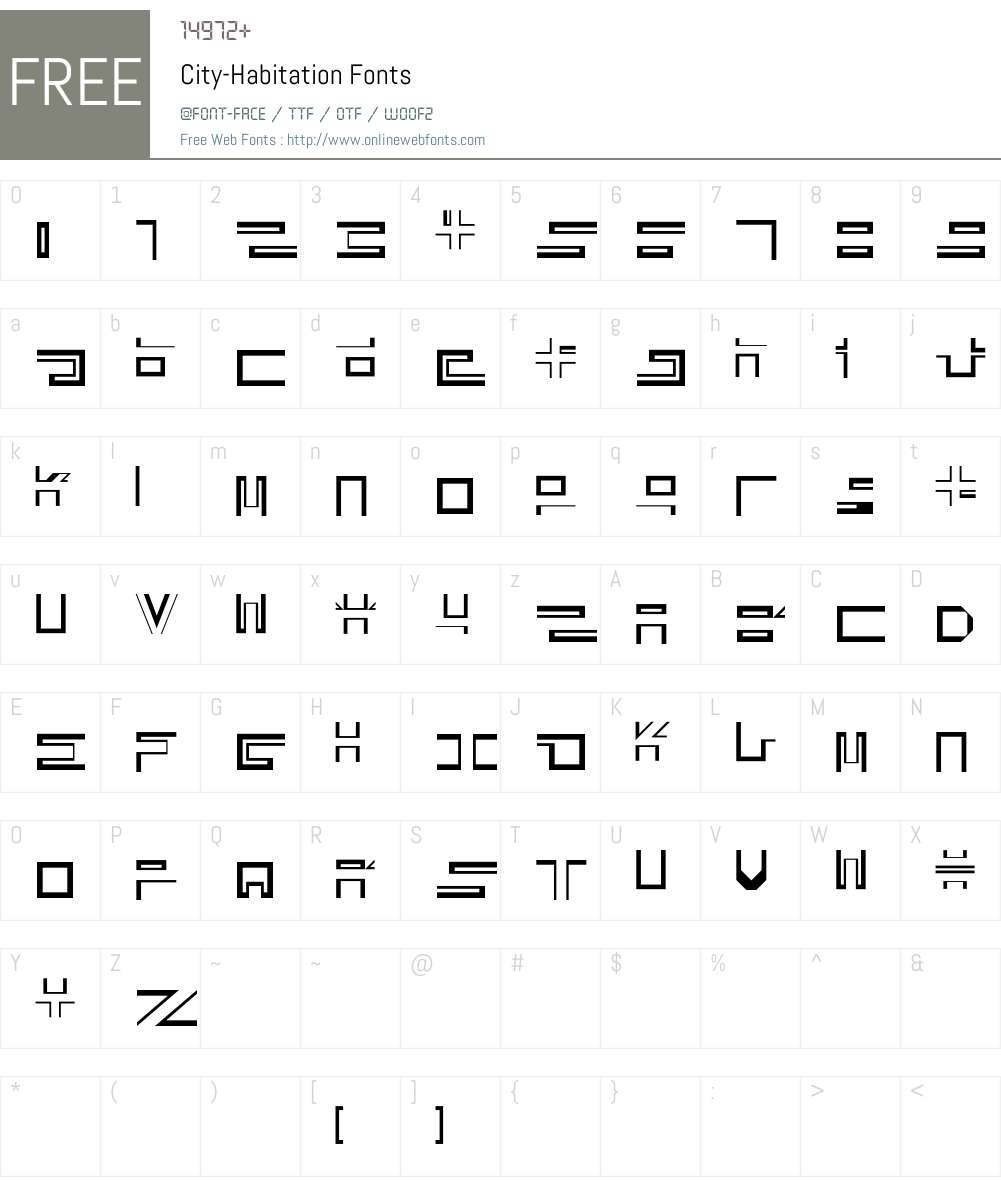 City Font Screenshots
