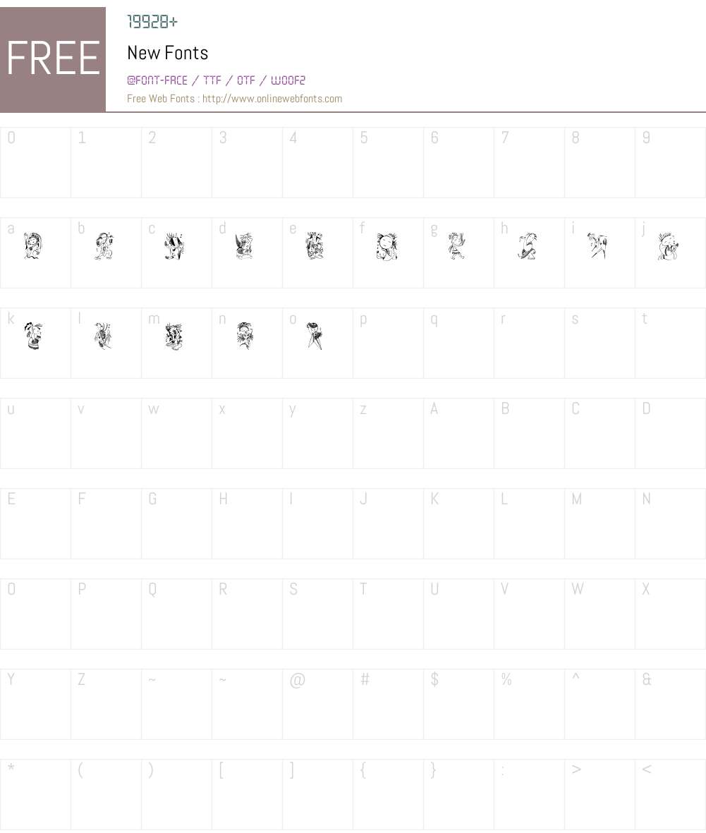 New Font Screenshots