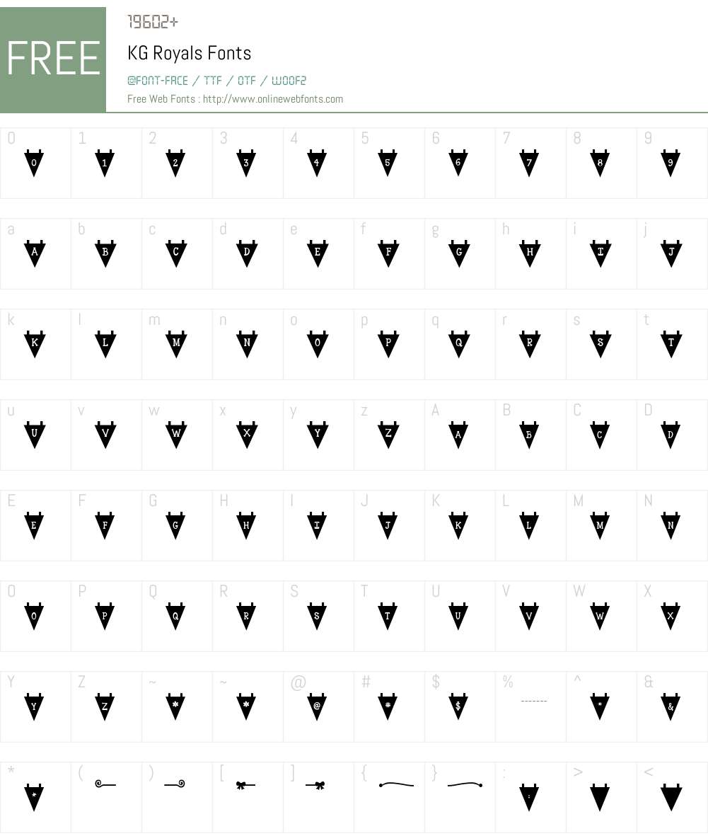KG Royals Font Screenshots