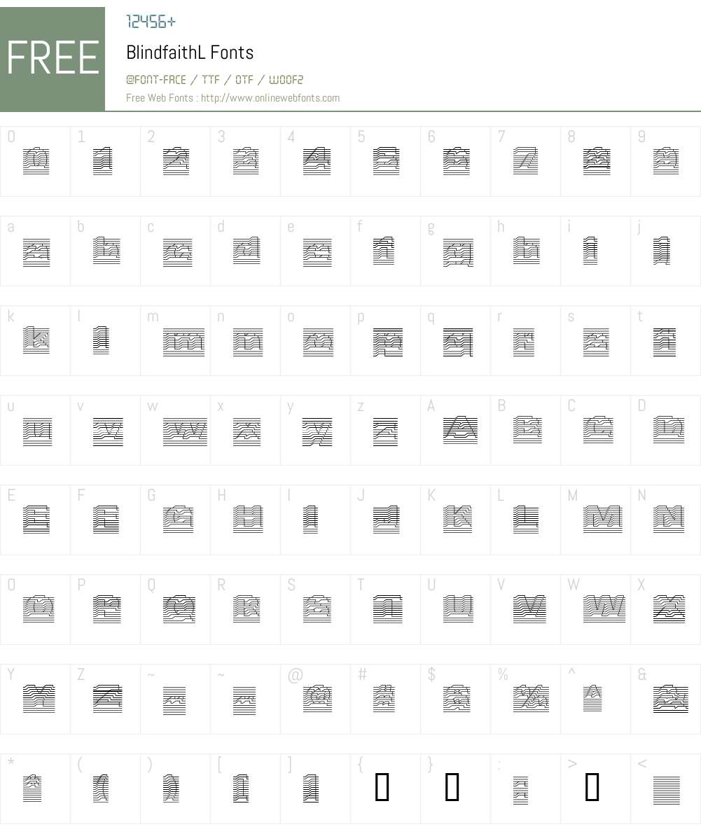 BlindfaithL Font Screenshots
