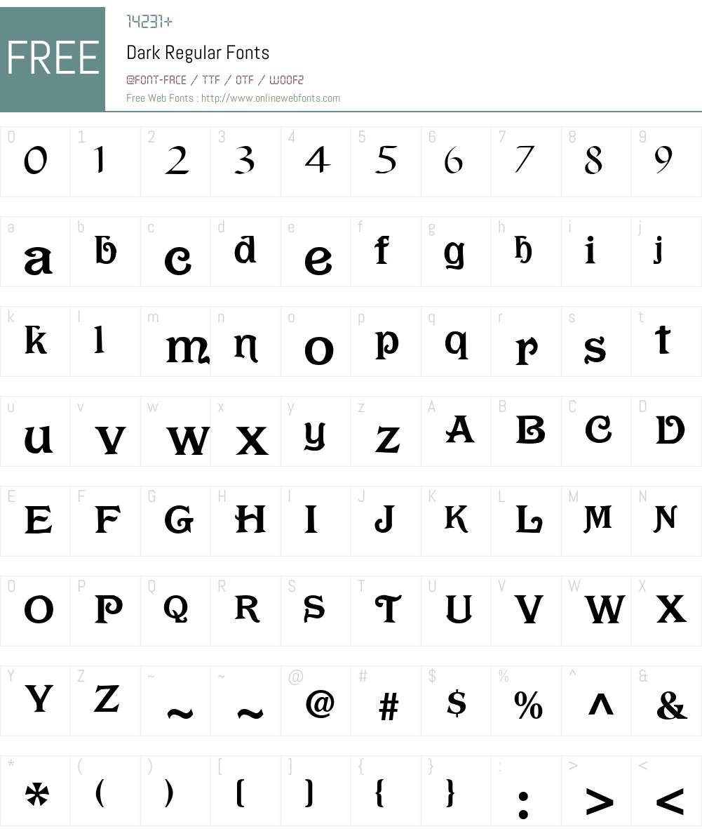 Dark Font Screenshots