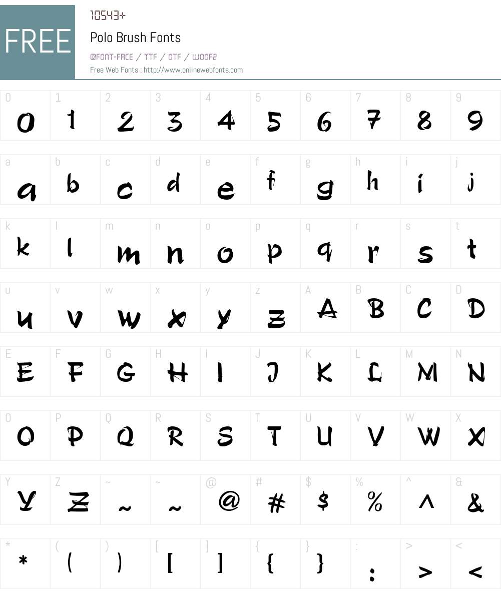 Polo Font Screenshots