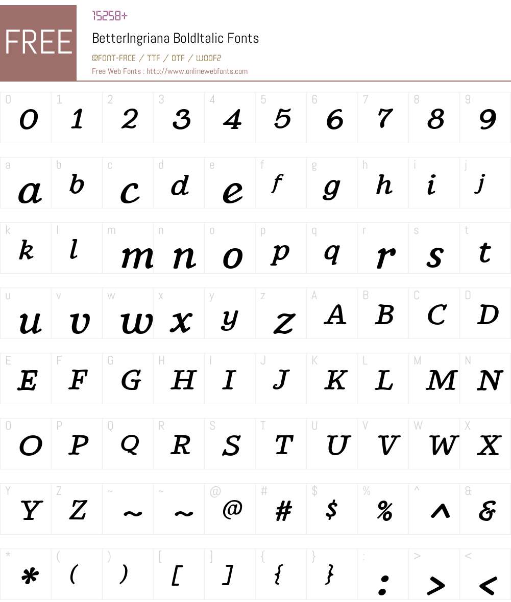 BetterIngriana Font Screenshots