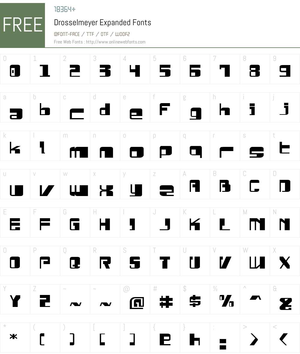 Drosselmeyer Expanded Font Screenshots