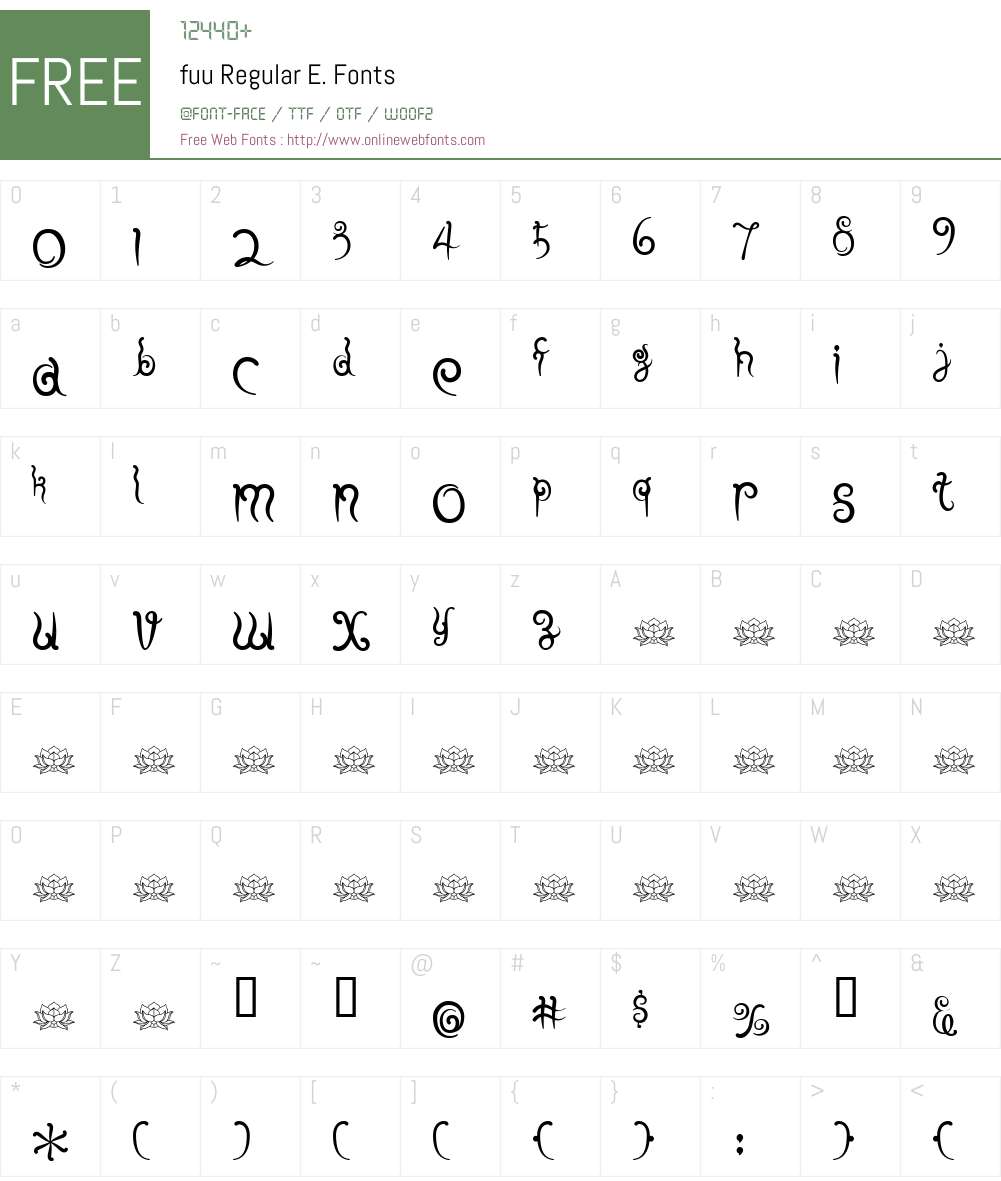 fuu Font Screenshots