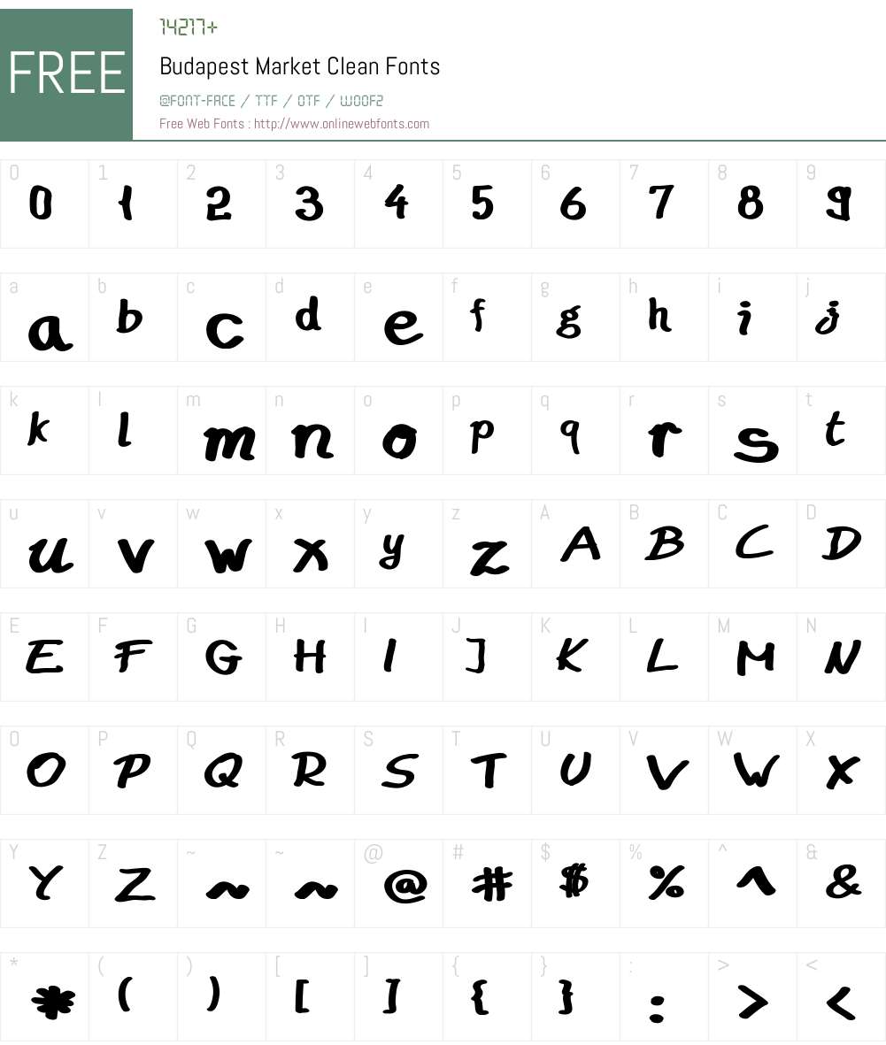 Budapest Market Font Screenshots