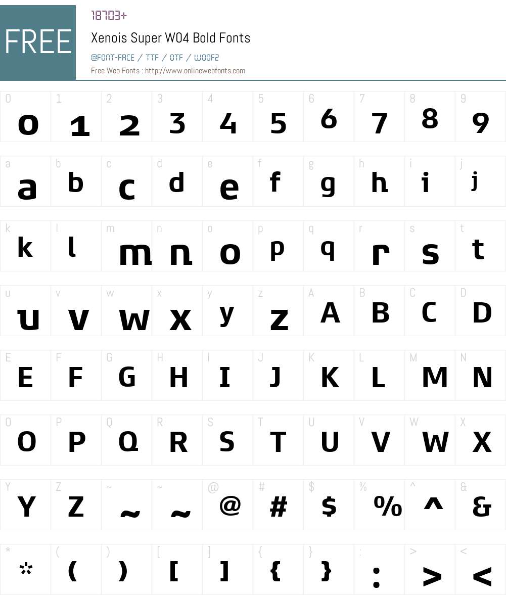 Xenois Super Font Screenshots