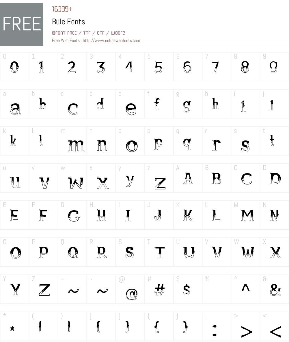 Bule Font Screenshots