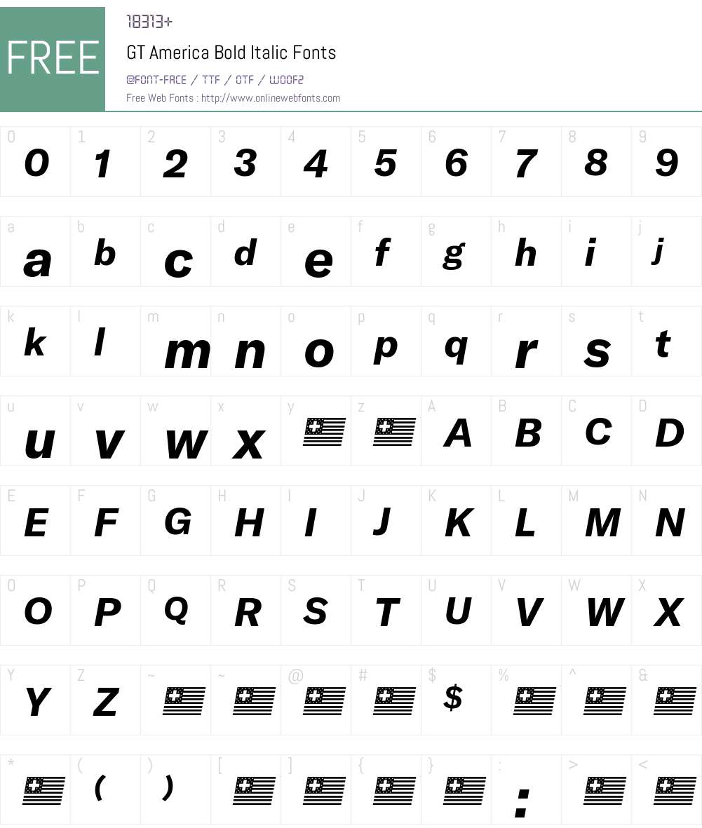 GT America Bold Font Screenshots