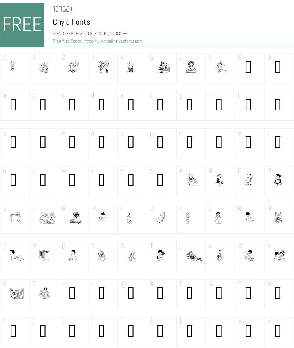 Chyld Font Screenshots