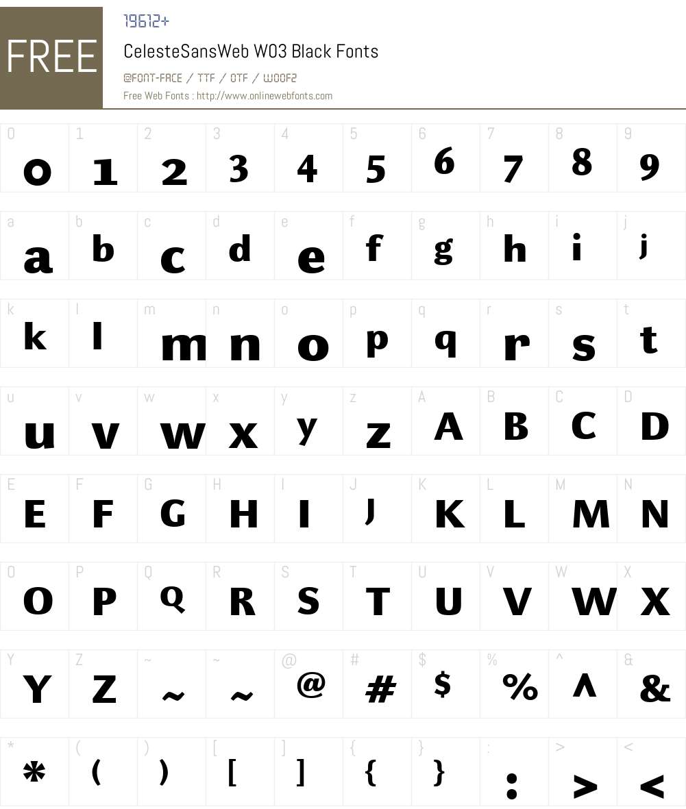 FF Celeste Sans Font Screenshots