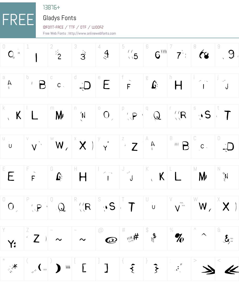 GladysAW00-Gladys Font Screenshots