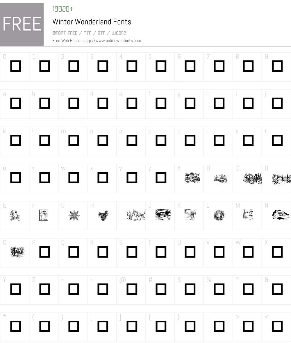 Winter Wonderland Font Screenshots