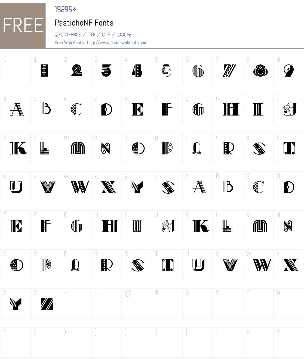 Pastiche NF Font Screenshots