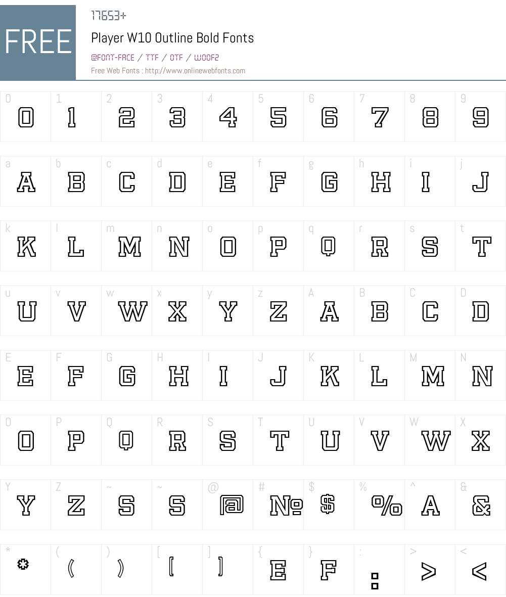 Player Font Screenshots