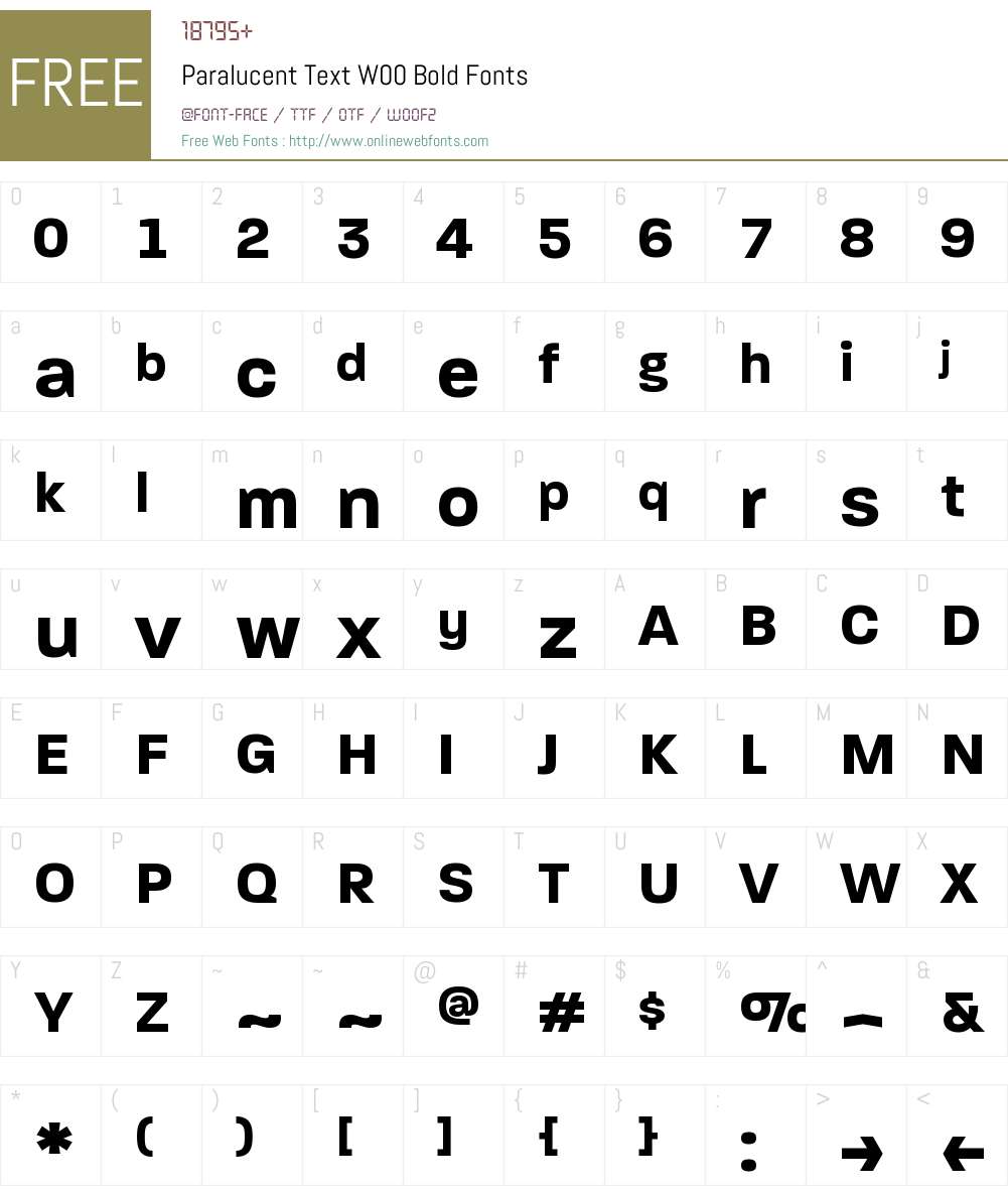 Paralucent Text Pro Font Screenshots