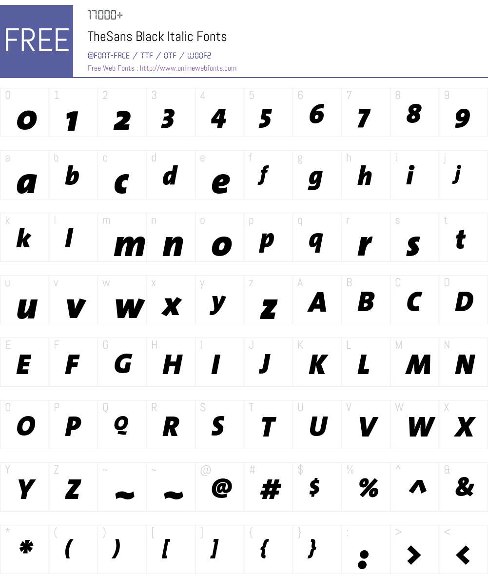 The Sans Black- Font Screenshots