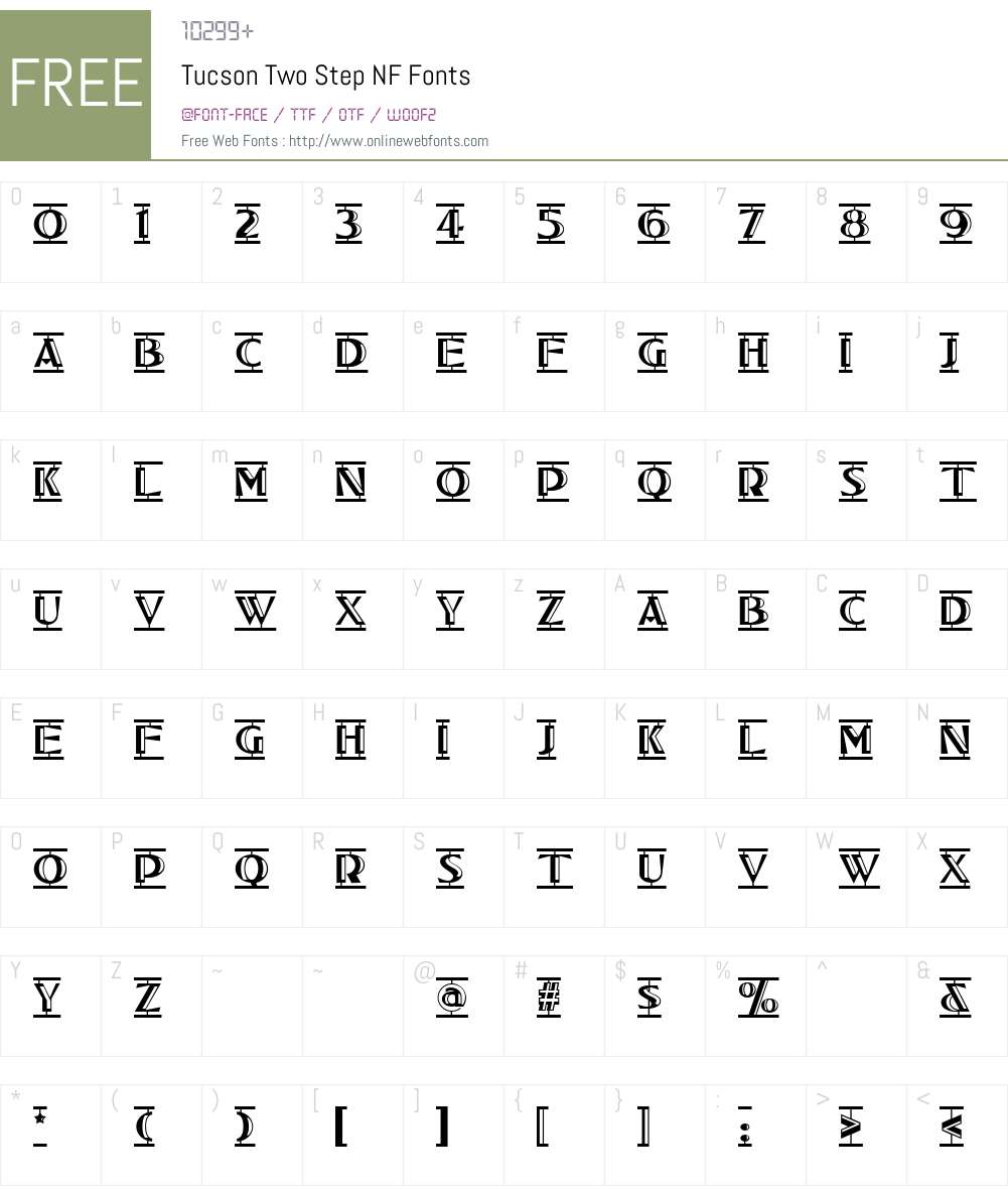 Tucson Two Step NF Font Screenshots