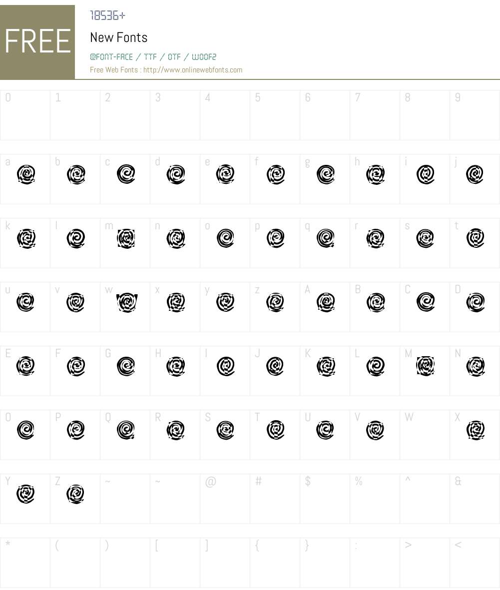New Font Screenshots
