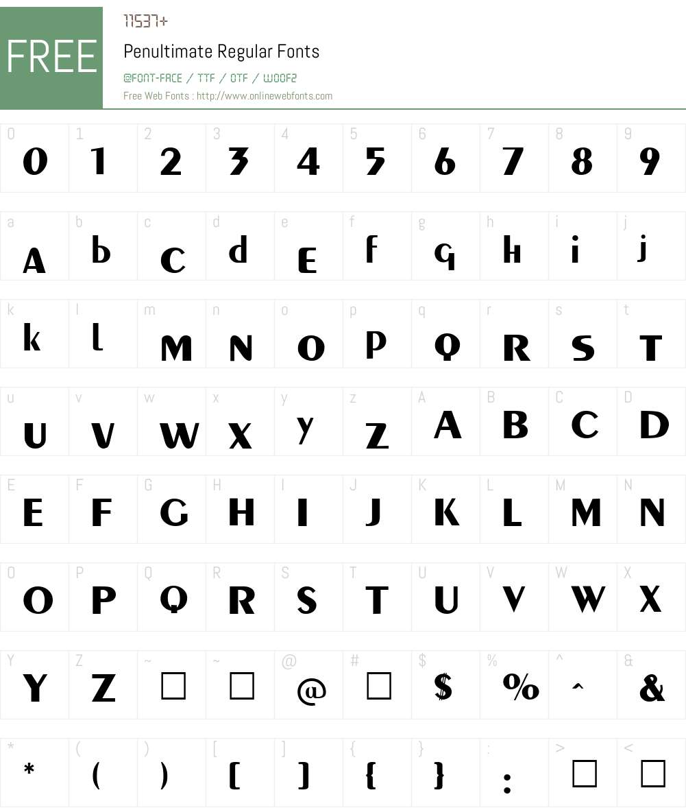 Penultimate Font Screenshots