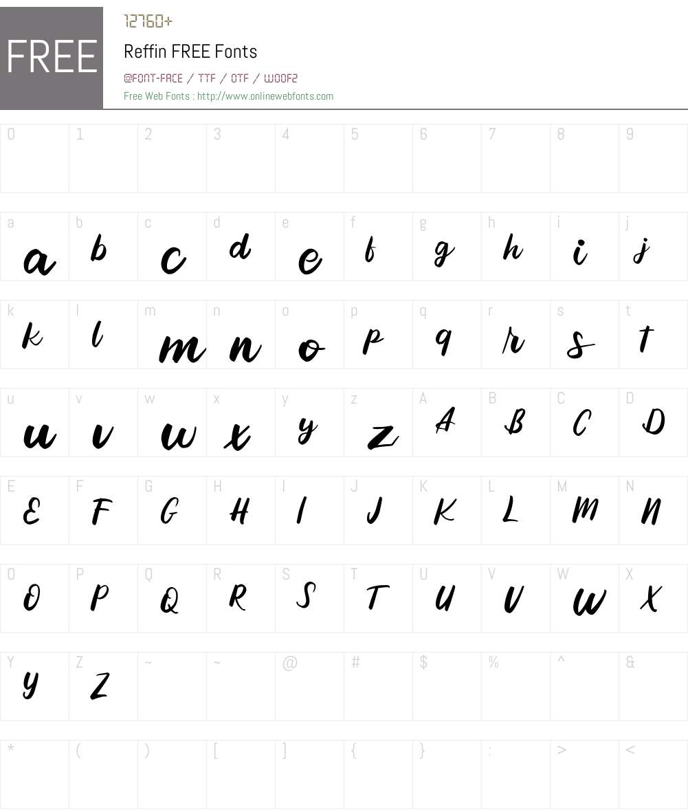 Refinement Font Reffin FREE 1.000 Fonts Free Download - OnlineWebFonts.COM
