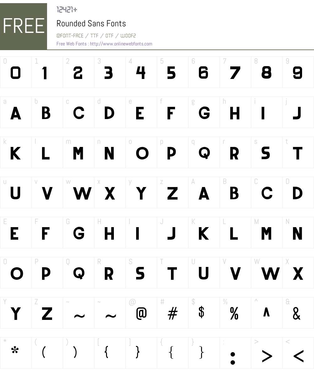 Rounded Sans Font Screenshots