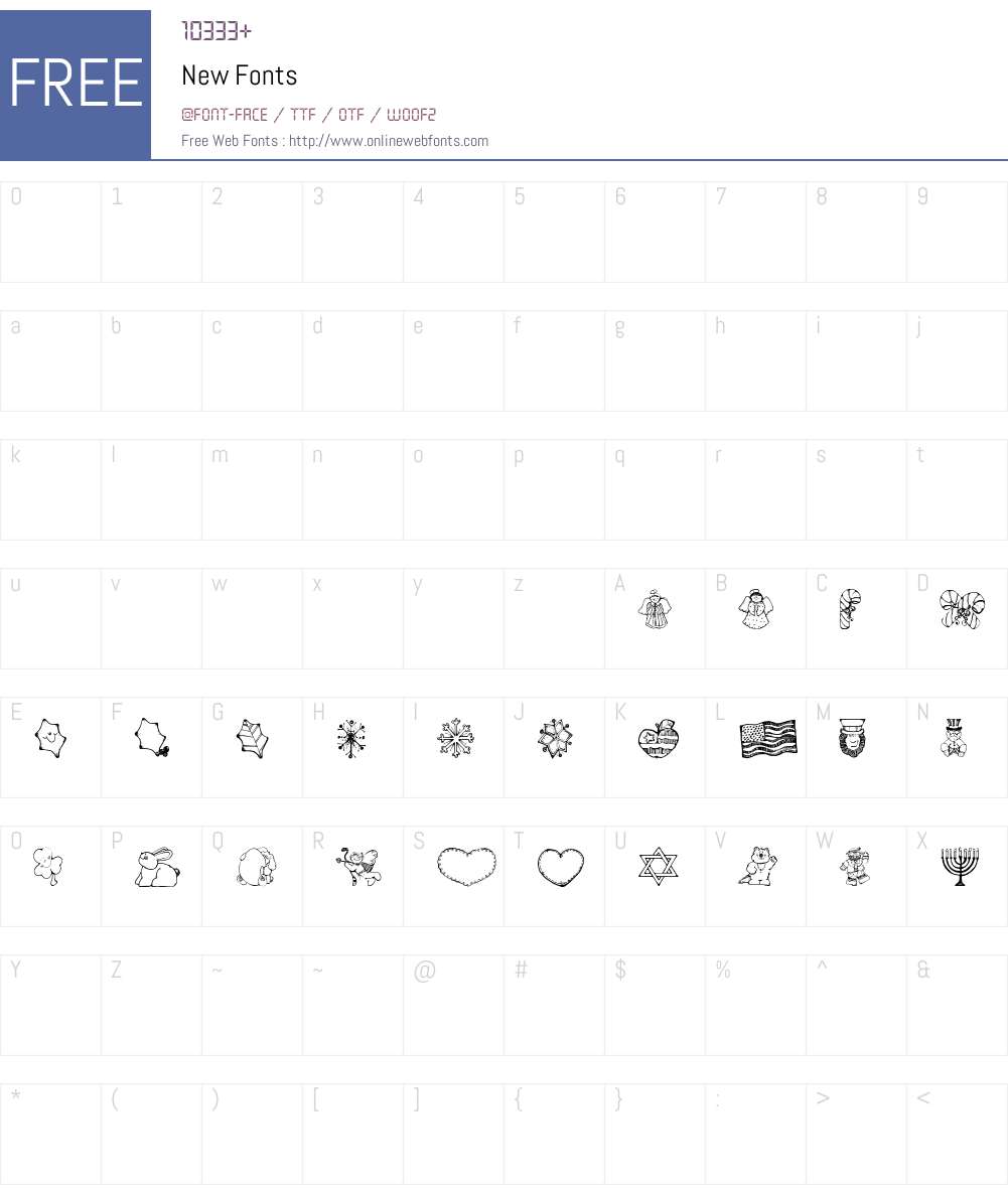 New Font Screenshots