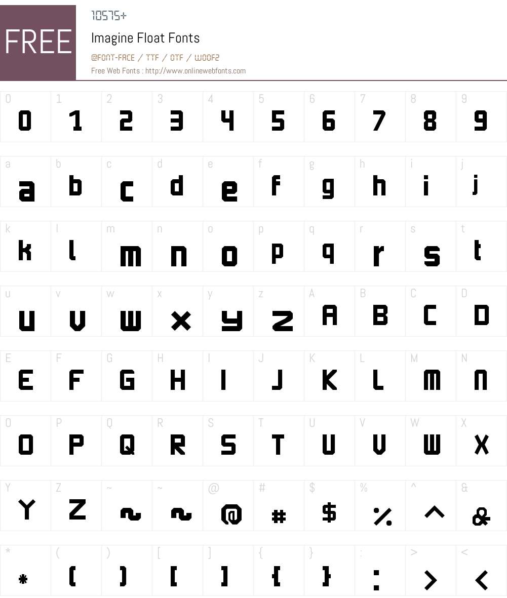 Imagine Float 4.0 11.2016 Fonts Free Download - OnlineWebFonts.COM