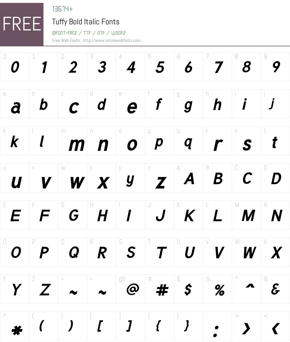 Tuffy Font Screenshots