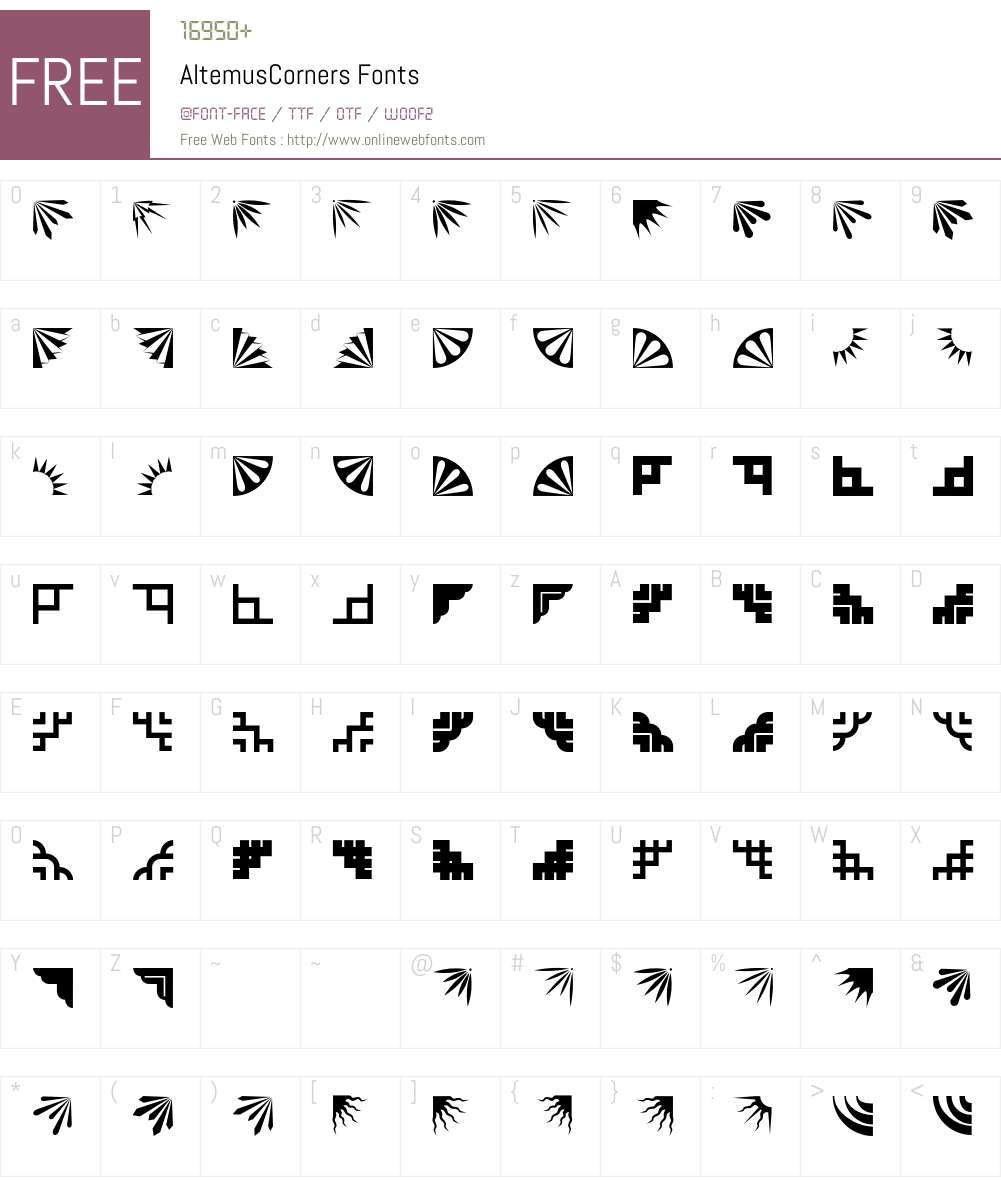 Altemus Font Screenshots