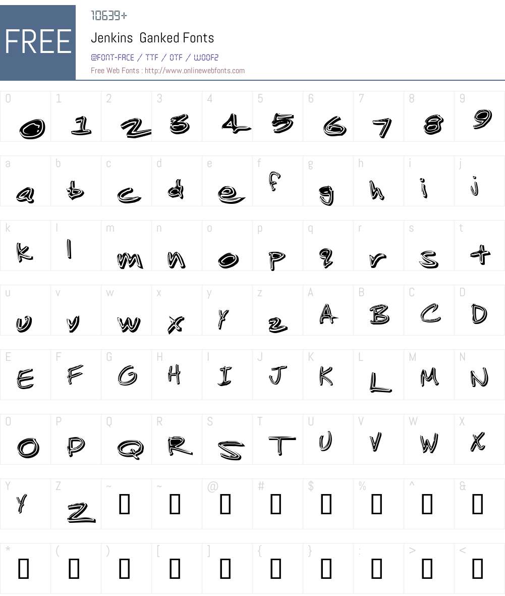 Jenkins Font Screenshots