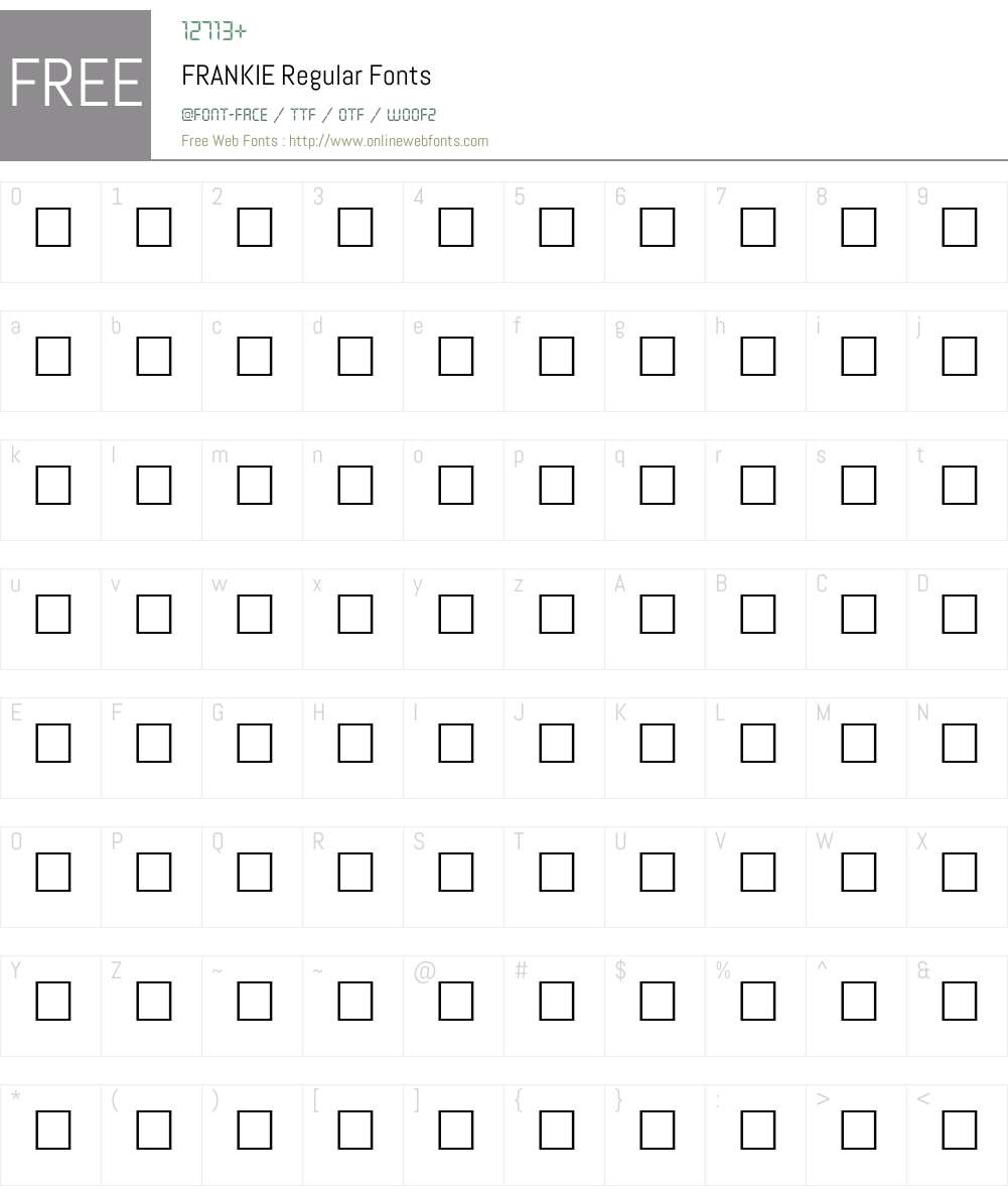 FRANKIE Font Screenshots