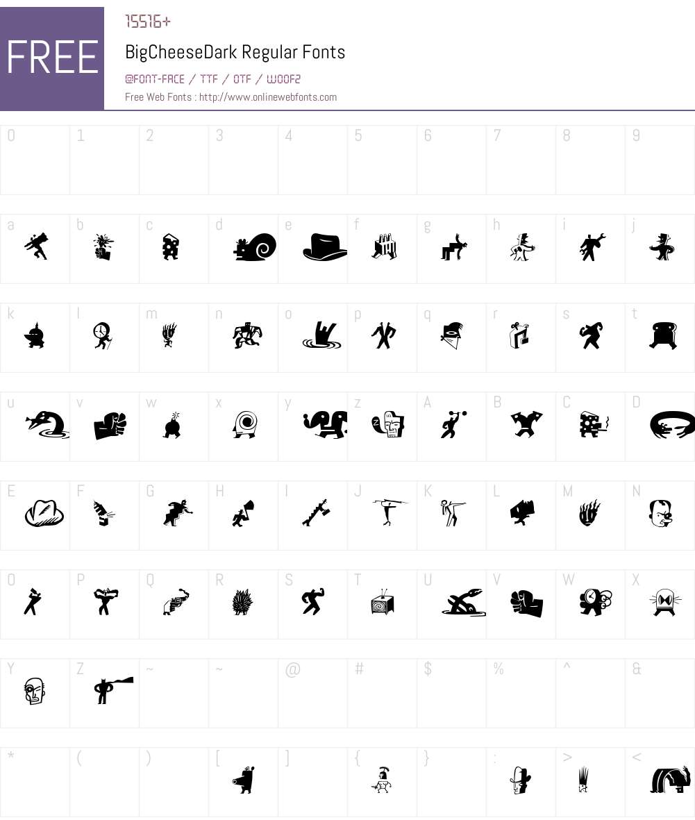 BigCheeseDark Font Screenshots